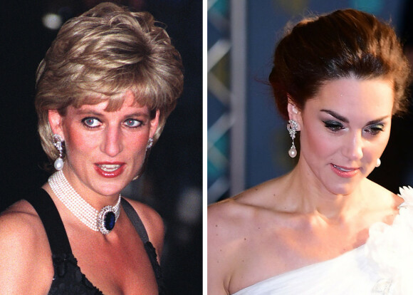 HYLLEST TIL AVDØD SVIGERMOR: Her er prinsesse Diana avbildet i 1995 med de samme øredobbene som hertuginne Kate hadde på seg under søndagens BAFTA-show. Foto: NTB Scanpix HYLLEST TIL AVDØD SVIGERMOR: Her er prinsesse Diana avbildet i 1995 med de samme øredobbene som hertuginne Kate hadde på seg under søndagens BAFTA-show. Foto: NTB Scanpix